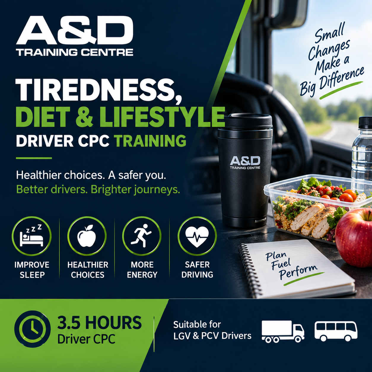 Drivers CPC - Tiredness, Diet & Lifestyle - 3.5 Hours