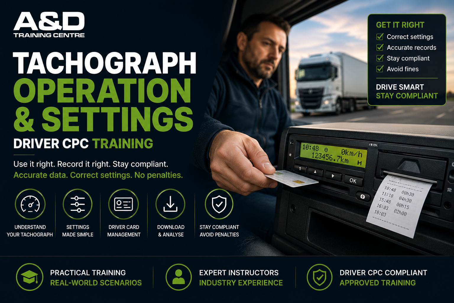 Drivers CPC - Tachograph Operation and Settings