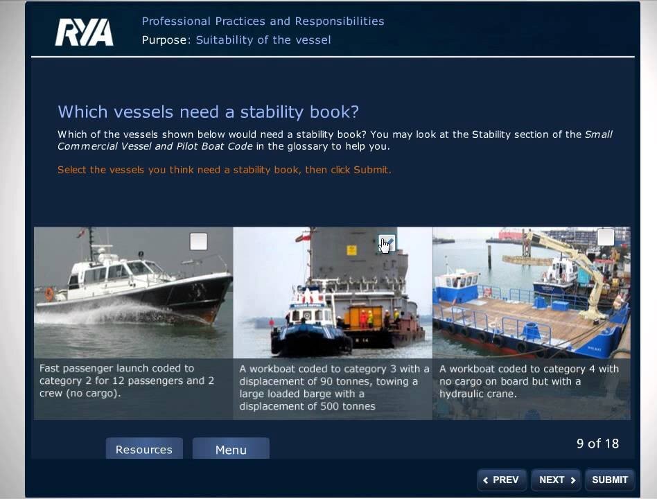 RYA Professional Practices & Responsibilities Online