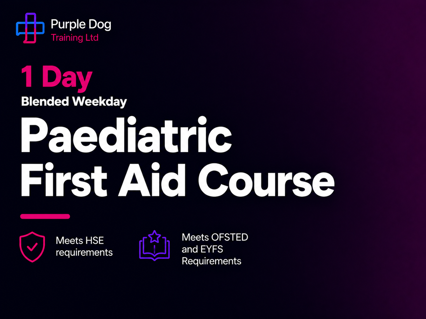 1 Day Blended Paediatric First Aid Weekday Course