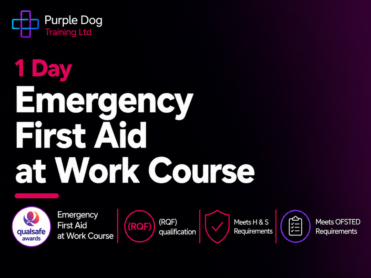 1 Day Qualsafe Awards Level 3 in Emergency First Aid at Work