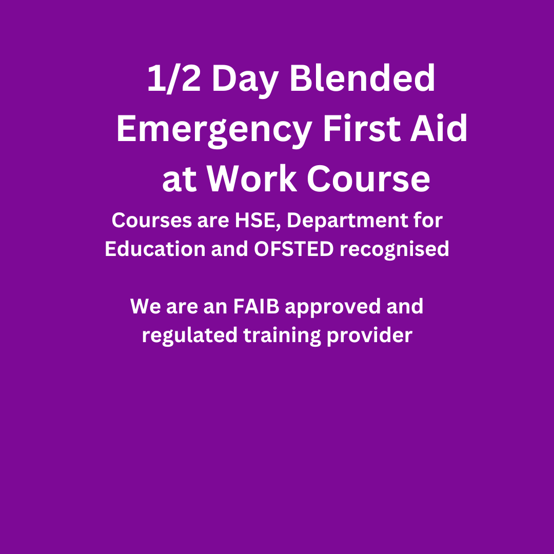 1/2 Day Blended Emergency First Aid at Work Course