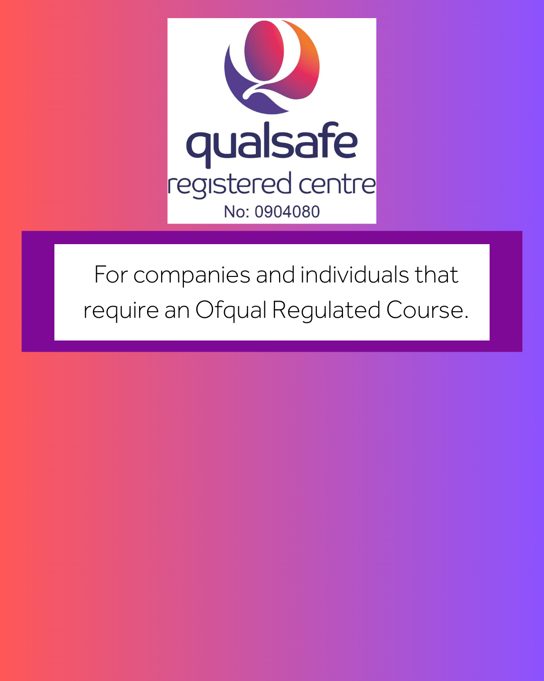 Qualsafe Awards  First Aid at Work Requalification (2 Days)