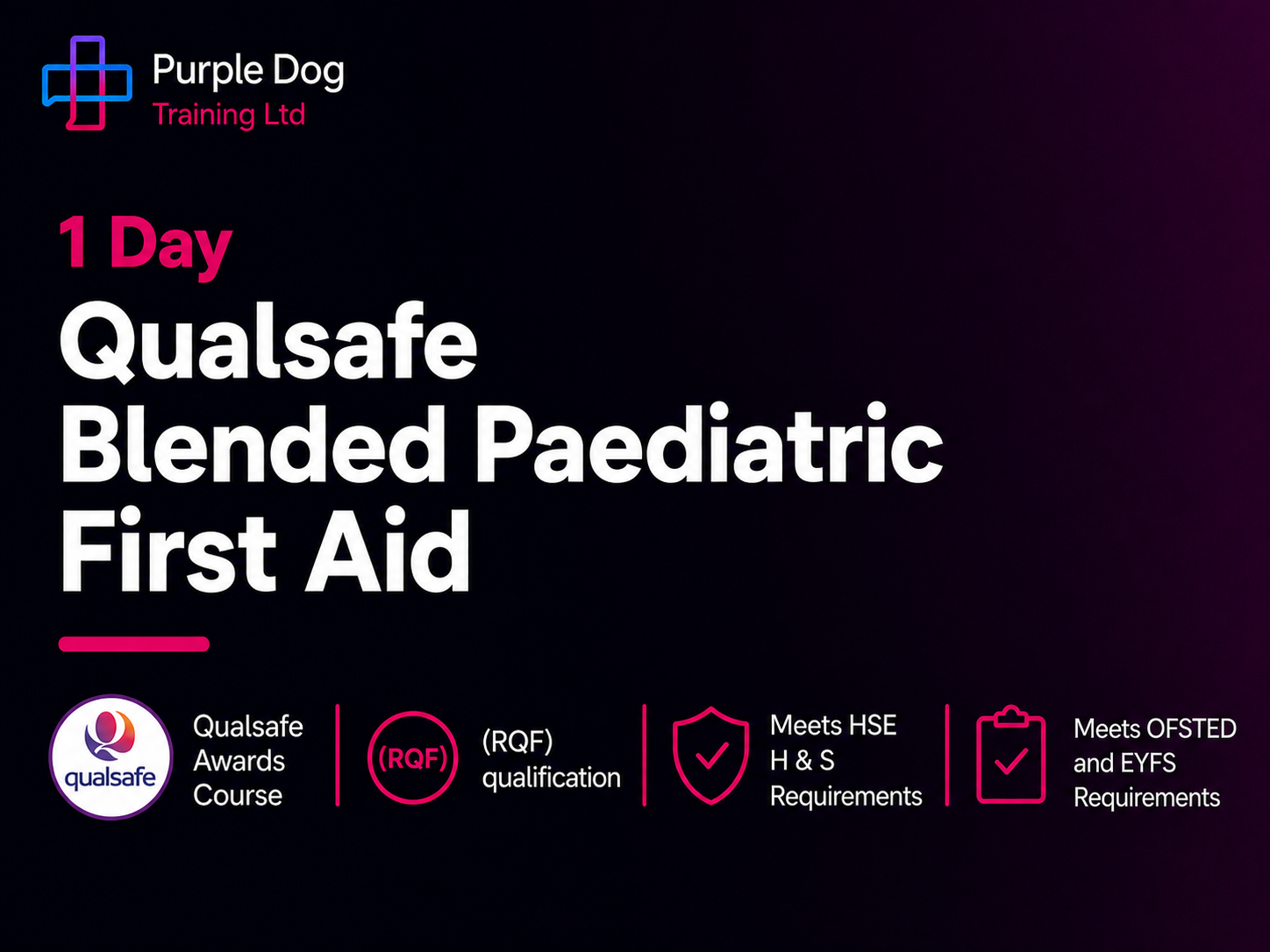 Qualsafe Awards 1 Day Blended Paediatric First Aid 
