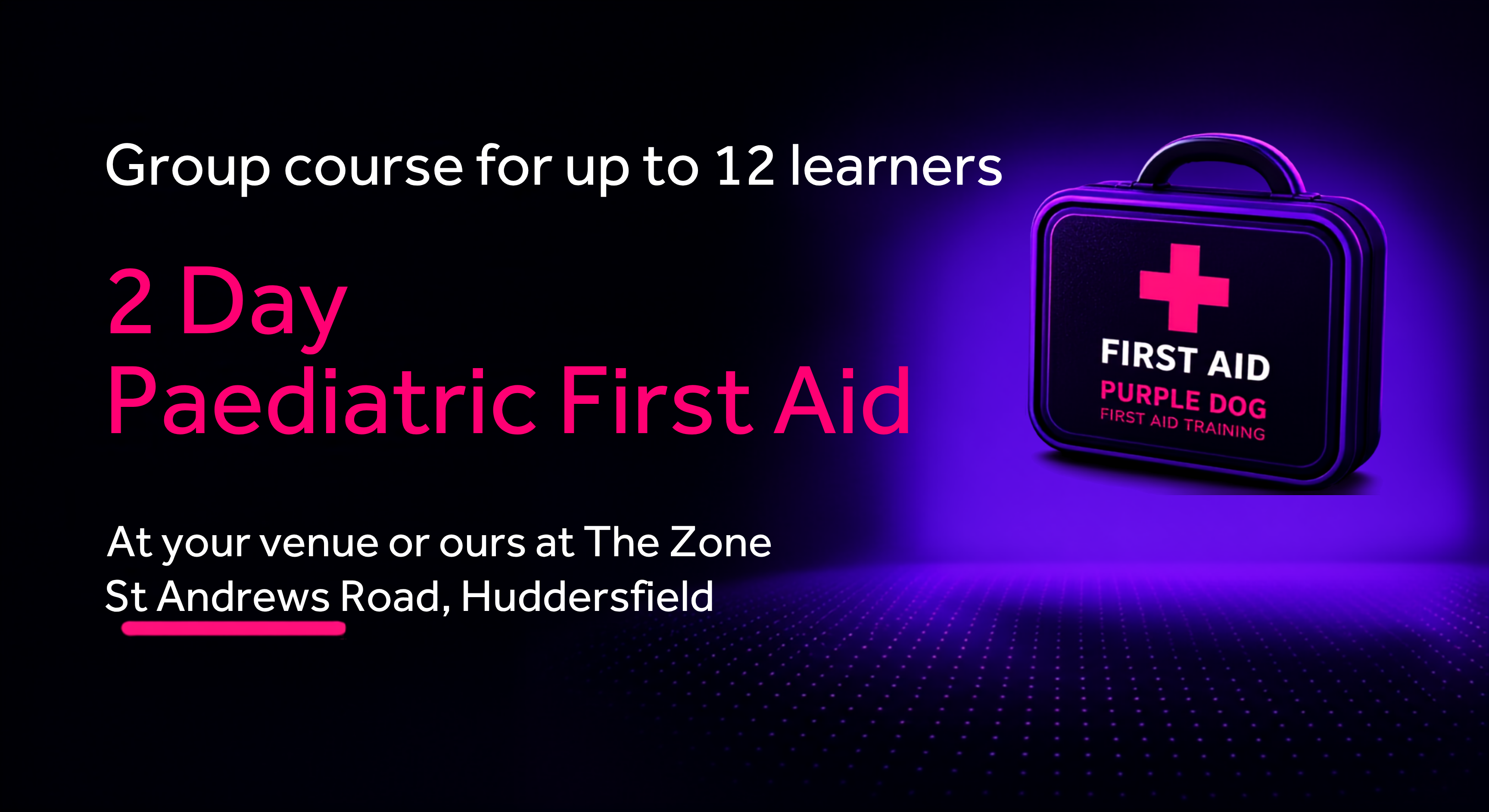 Group Course 2 Day Paediatric First Aid Course.