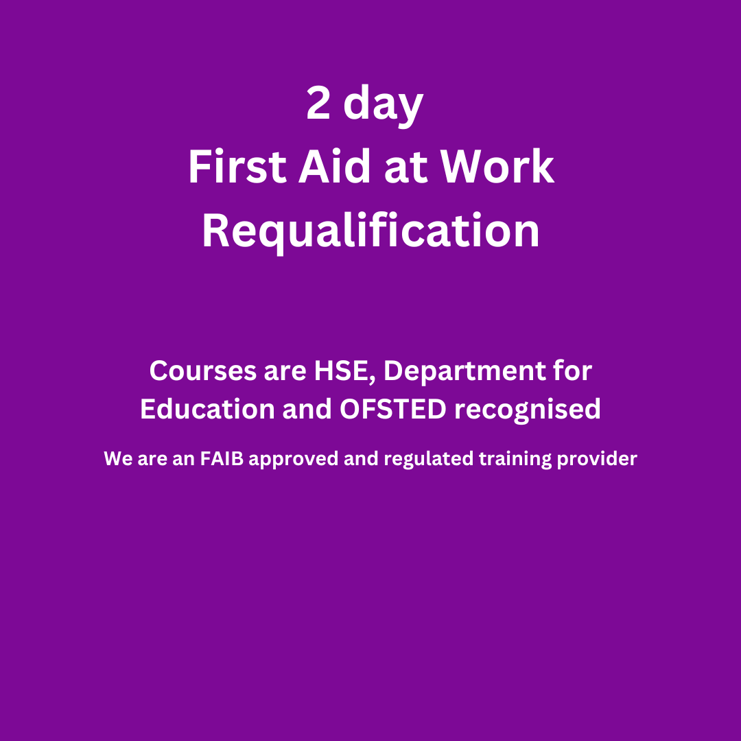 2 Day First Aid at Work Requalification Course