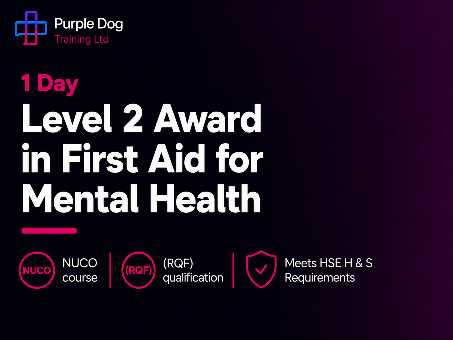 Level 2 First Aid for Mental Health 