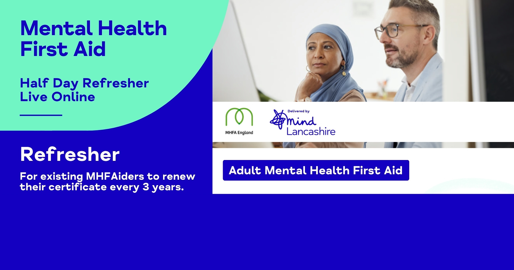 Adult Mental Health First Aid: Refresher (Virtual)