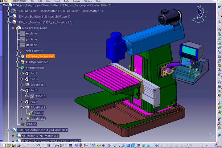 CATIA V5 Basiskurs 2 (Expert: Assembly & Part Design) 