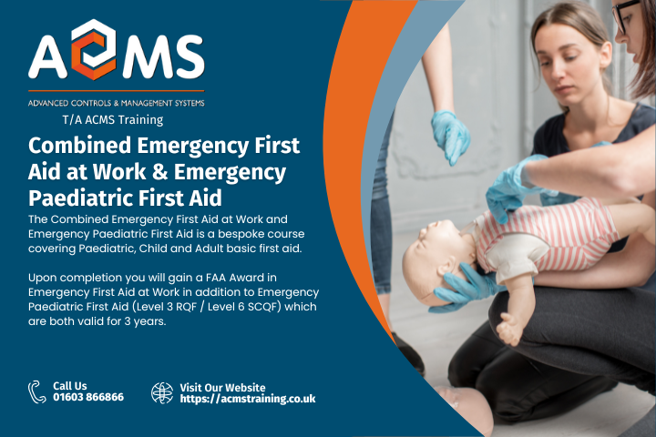 Combined EFAW and Emergency Paediatric First Aid (1 day)