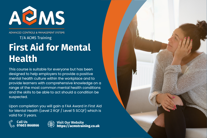 First Aid for Mental Health - FAA Level 2 (Level 5 Scotland) Award - 1 day
