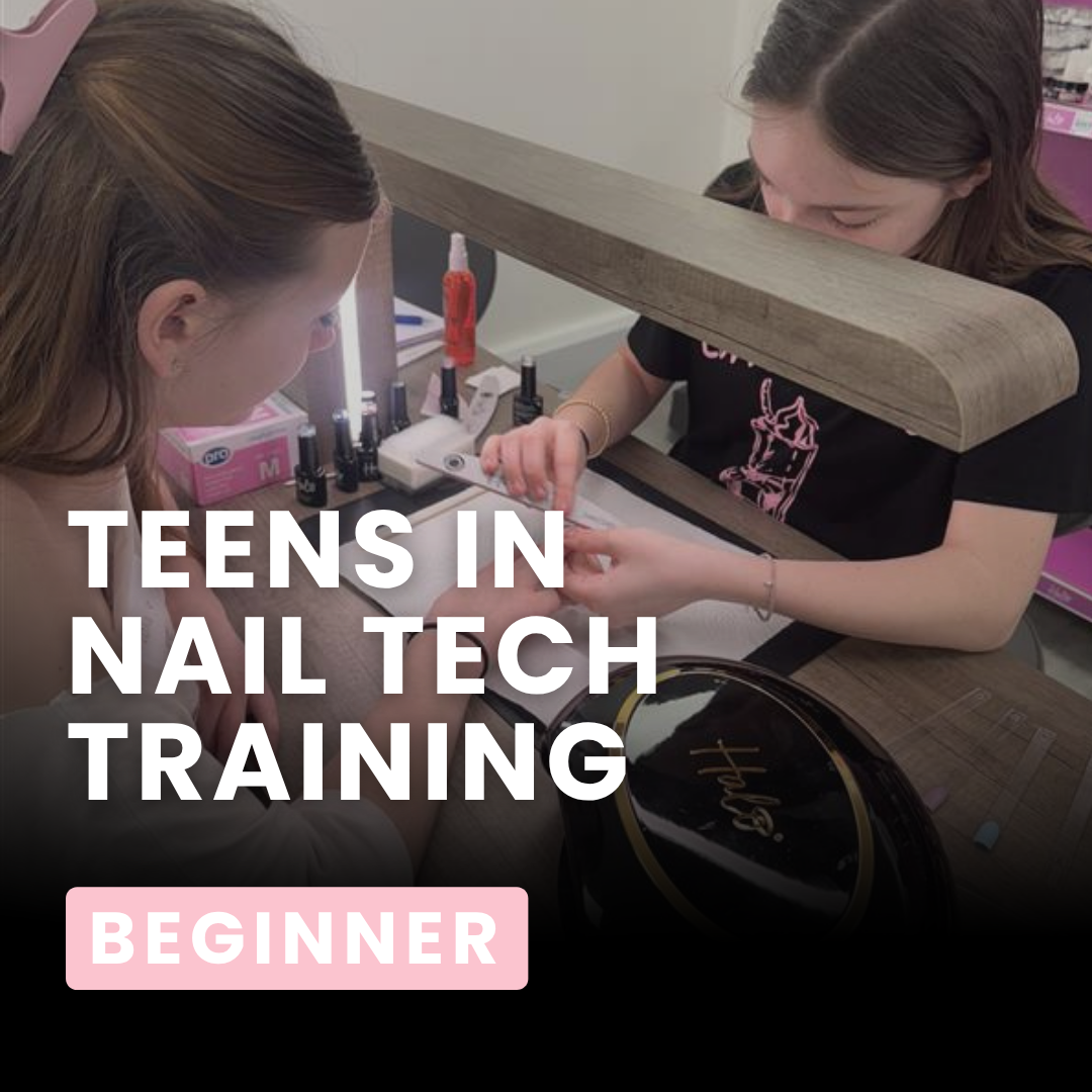 Teens in Nail Tech Training
